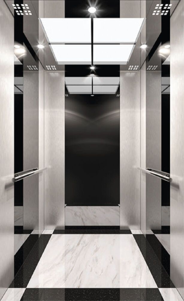Mẫu cabin HPE 04: inox sọc nhuyễn, inox gương